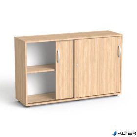   Szekrény, 2 rendező magas, tolóajtós, polcos, MAYAH 'Freedom SV-12',  tölgy