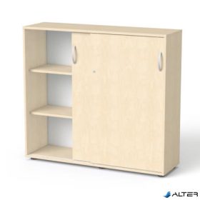   Szekrény, 3 rendező magas, tolóajtós, polcos, MAYAH "Freedom SV-13", juhar