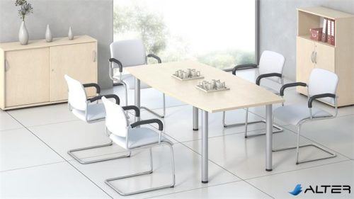 Szekrény, 3 rendező magas, tolóajtós, polcos, MAYAH "Freedom SV-13", juhar