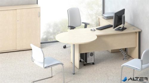 Szekrény, 3 rendező magas, tolóajtós, polcos, MAYAH "Freedom SV-13", juhar