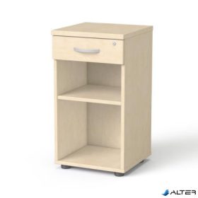   Szekrény, asztalmagas, fiókos, nyitott polcos, MAYAH 'Freedom SV-14', juhar