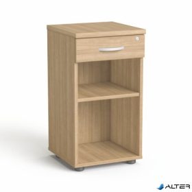   Szekrény, asztalmagas, fiókos, nyitott polcos, MAYAH 'Freedom SV-14', kőris