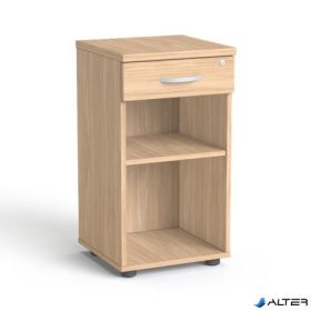   Szekrény, asztalmagas, fiókos, nyitott polcos, MAYAH 'Freedom SV-14',  tölgy