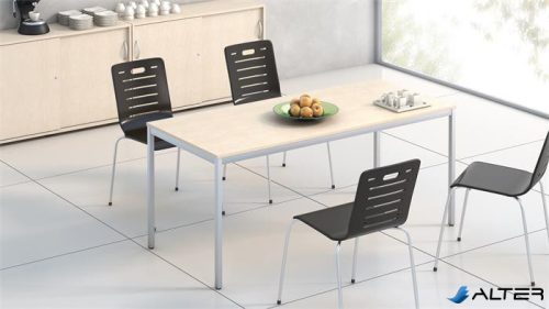 Szekrény, asztalmagas, tolóajtós, polcos, MAYAH 'Freedom SV-16', juhar