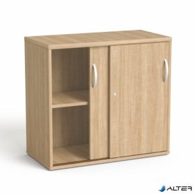   Szekrény, asztalmagas, tolóajtós, polcos, MAYAH 'Freedom SV-16', kőris