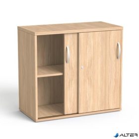  Szekrény, asztalmagas, tolóajtós, polcos, MAYAH "Freedom SV-16",  tölgy