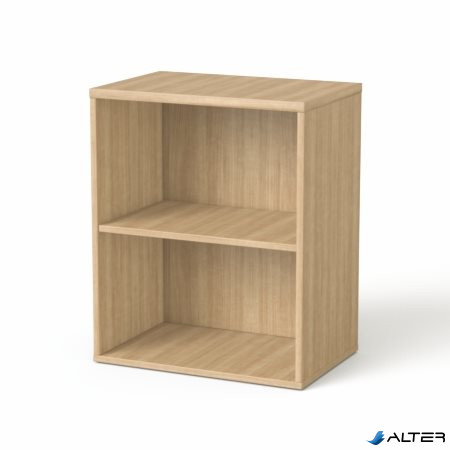 Szekrény, asztalmagas, nyitott, polcos, MAYAH 'Freedom SV-17', kőris