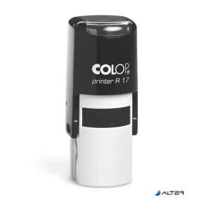   Bélyegző, kör, COLOP ' Printer R 17', piros párna