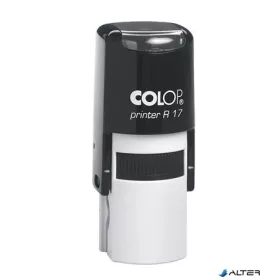   Bélyegző, kör, COLOP " Printer R 17", kék párna
