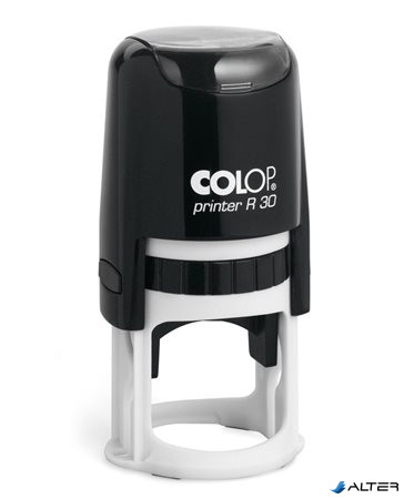 Bélyegző, kör, COLOP "Printer R 30", kék cserepárnával