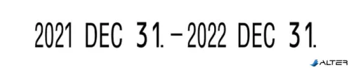 Dátumbélyegző, COLOP "S120/DD"