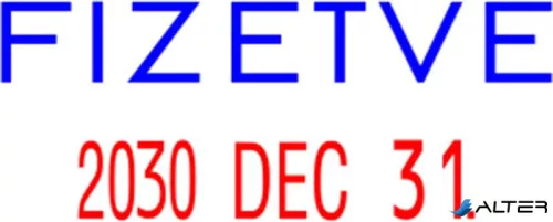 Dátumbélyegző, COLOP "S 160/L", Fizetve