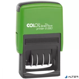   Dátumbélyegző, COLOP "Green Line" S 260, fekete párna