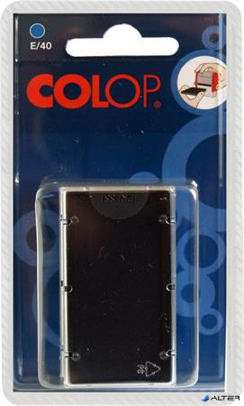 Bélyegző cserepárna, 2 db/bliszter, COLOP "E/40", kék