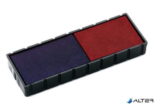 Bélyegző cserepárna, 2 db/bliszter, kétszínű változat, COLOP "E12/2", kék-piros