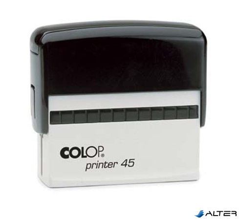 Bélyegző, COLOP 'Printer 45', fekete párnával