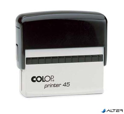 Bélyegző, COLOP "Printer 45", fekete párnával