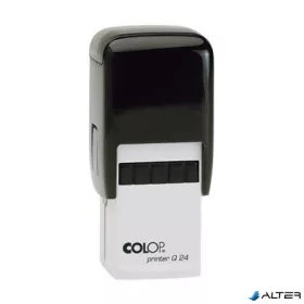 Bélyegző, COLOP "Q24", fekete párnával