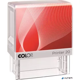   Bélyegző, COLOP "Printer IQ 20" fehér ház - fekete párnával