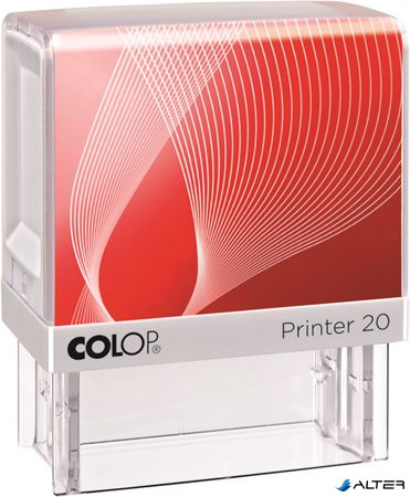 Bélyegző, COLOP 'Printer IQ 20' fehér ház - fekete párnával