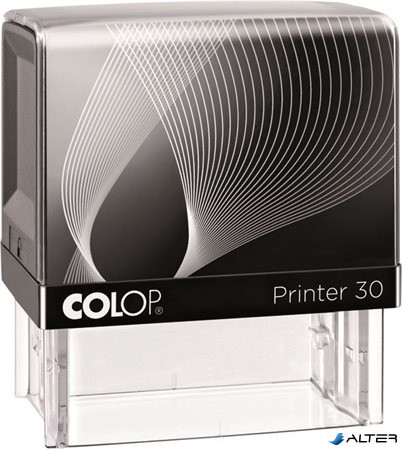 Bélyegző, COLOP 'Printer IQ 30' fekete ház - fekete párnával