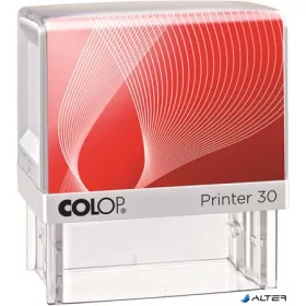   Bélyegző, COLOP "Printer IQ 30" fehér ház - fekete párnával