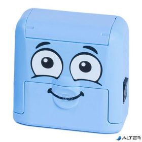   Bélyegző textilhez, kirakós COLOP 'Marky', kék ház, fekete párnával