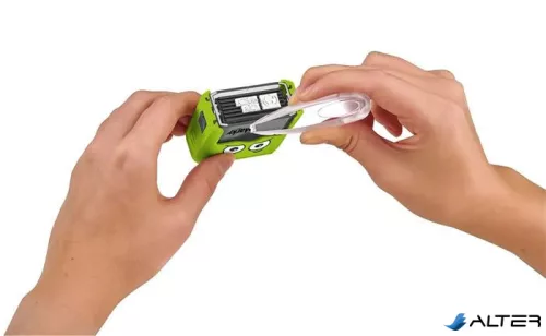 Bélyegző textilhez, kirakós COLOP 'Marky', zöld ház, fekete párnával