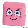 Bélyegző textilhez, kirakós COLOP "Marky", pink ház, fekete párnával