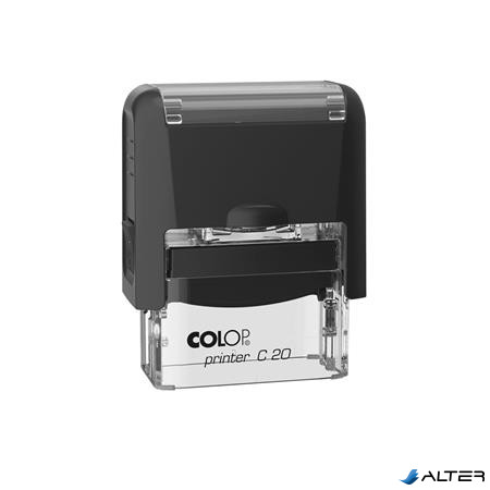 Bélyegző, COLOP "Printer C 20", fekete cserepárnával