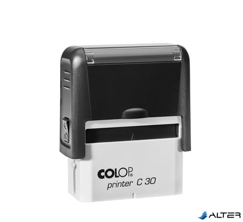 Bélyegző, COLOP "Printer C 30", kék cserepárnával
