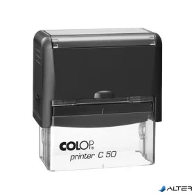   Bélyegző, COLOP "Printer C 50", lila cserepárnával