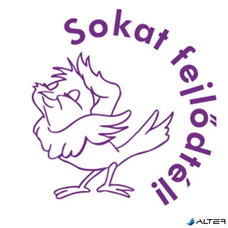 Bélyegző, motivációs, Sokat fejlődtél!, COLOP "N43-kék", lila