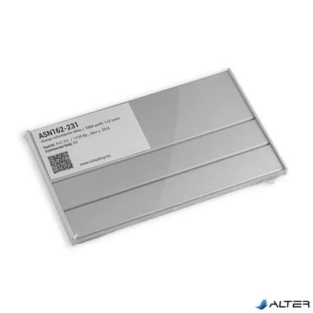 Információs tábla, alumínium, 2 soros, fali, ANTRA