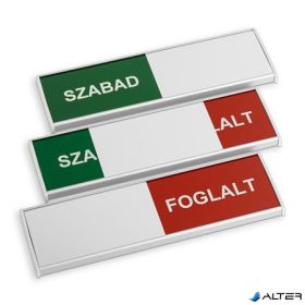   Információs tábla, 200x62 mm, ANTRA "Szabad-Foglalt"