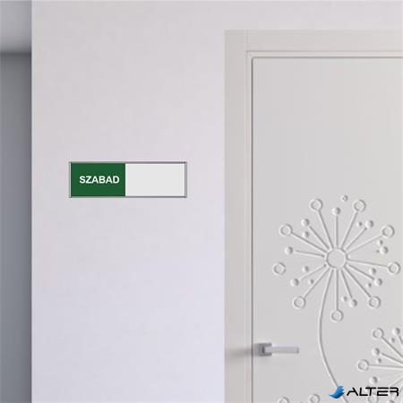 Információs tábla, 200x62 mm, ANTRA "Szabad-Foglalt"