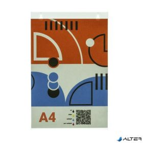   Dokumentumtartó, fali, A4, plexi, álló, ANTRA, átlátszó