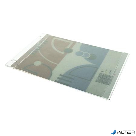 Dokumentumtartó, fali, A4, plexi, álló, ANTRA, átlátszó