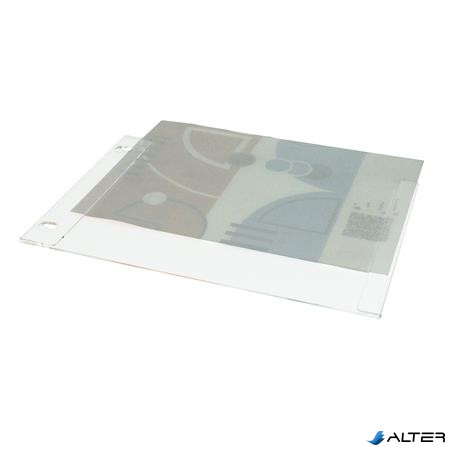 Dokumentumtartó, fali, A4, plexi, álló, ANTRA, átlátszó