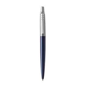   Golyóstoll, 0,7 mm, ezüst színű klip, royal kék tolltest, PARKER, 'Royal Jotter', kék