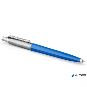   Golyóstoll, 0,7 mm, ezüst színű klip, kék tolltest, PARKER "Royal Jotter Originals", kék