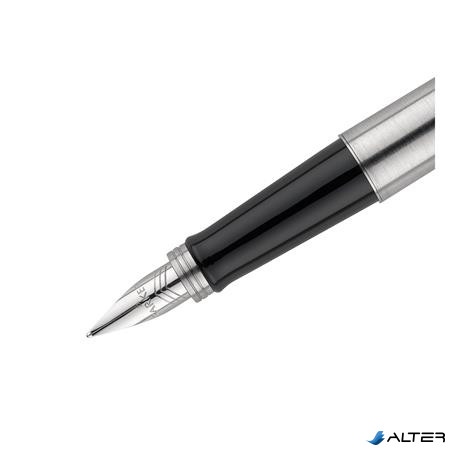 Töltőtoll, ezüst színű klip, ezüst színű tolltest, PARKER "Royal Jotter"