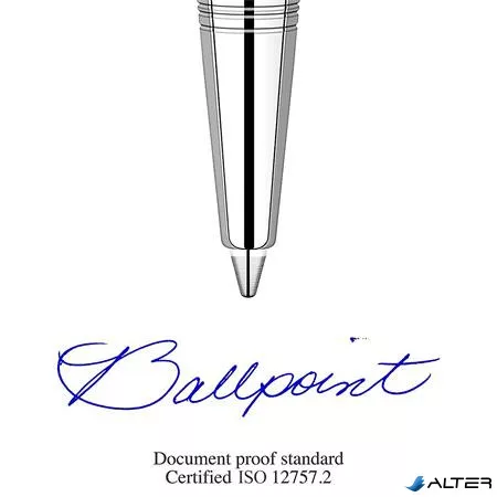 Golyóstoll, 0,7 mm, nyomógombos, arany színű klip, arany tolltest, PARKER, "Royal Jotter XL", kék