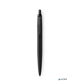   Golyóstoll, 0,7 mm, nyomógombos, fekete színű klip, matt fekete tolltest, PARKER, "Royal Jotter XL", kék