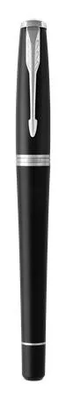Töltőtoll, ezüst színű klip, matt fekete színű tolltest, PARKER "Royal Urban Twist"