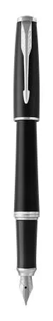 Töltőtoll, ezüst színű klip, matt fekete színű tolltest, PARKER "Royal Urban Twist"