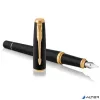 Töltőtoll, arany színű klip, matt fekete színű tolltest, PARKER "Royal Urban Twist"