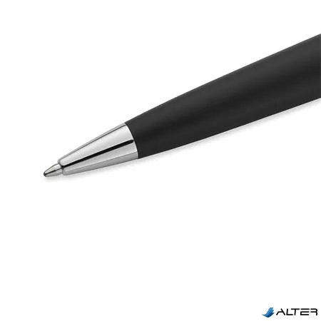 Golyóstoll, 0,7 mm, matt fekete tolltest, ezüst klip, WATERMAN 'Expert III', kék