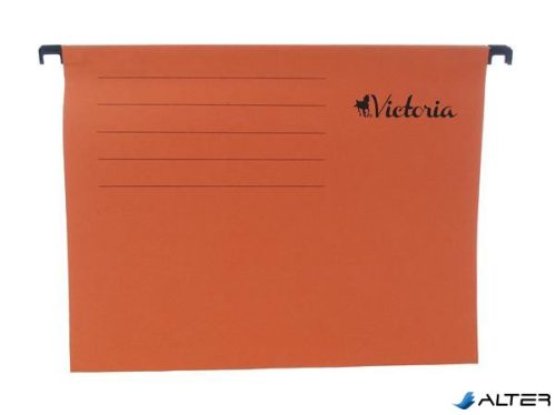 Függőmappa, karton, A4, VICTORIA, narancs
