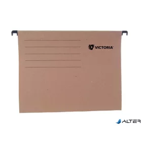 Függőmappa, karton, A4, VICTORIA, natúr